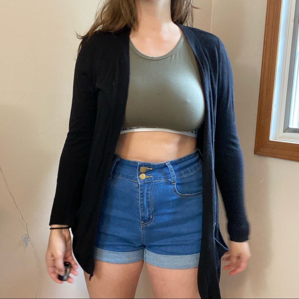 Thin Black Cardigan